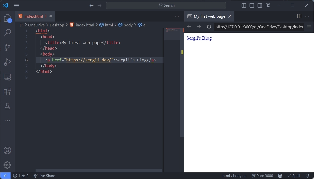 HTML - The minimum required knowledge